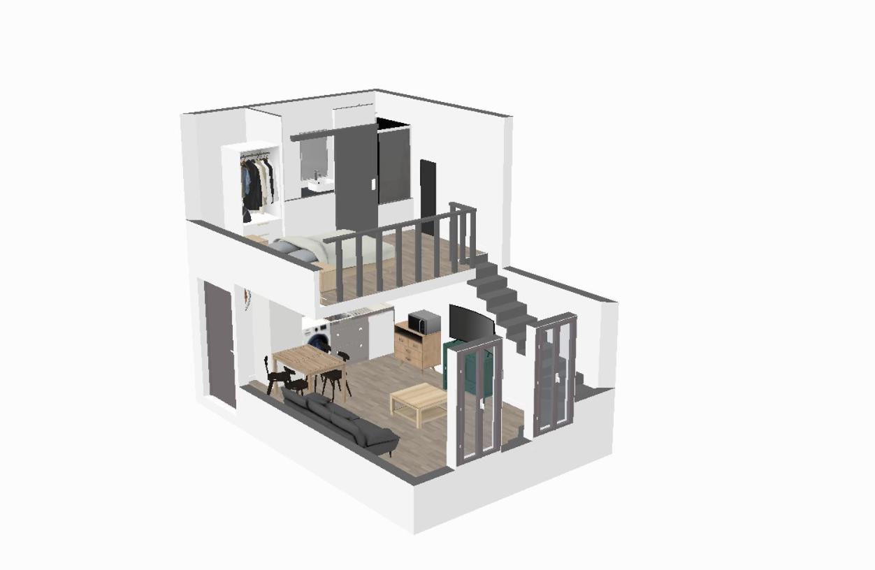トゥールーズGrand Duplex Centre - Gareアパートメント エクステリア 写真